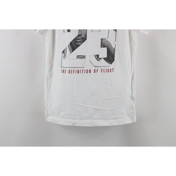 Nike Air Jordan Boys Large Spell Out Michael Jordan Short Sleeve T-Shirt White - Picture 3 of 9
